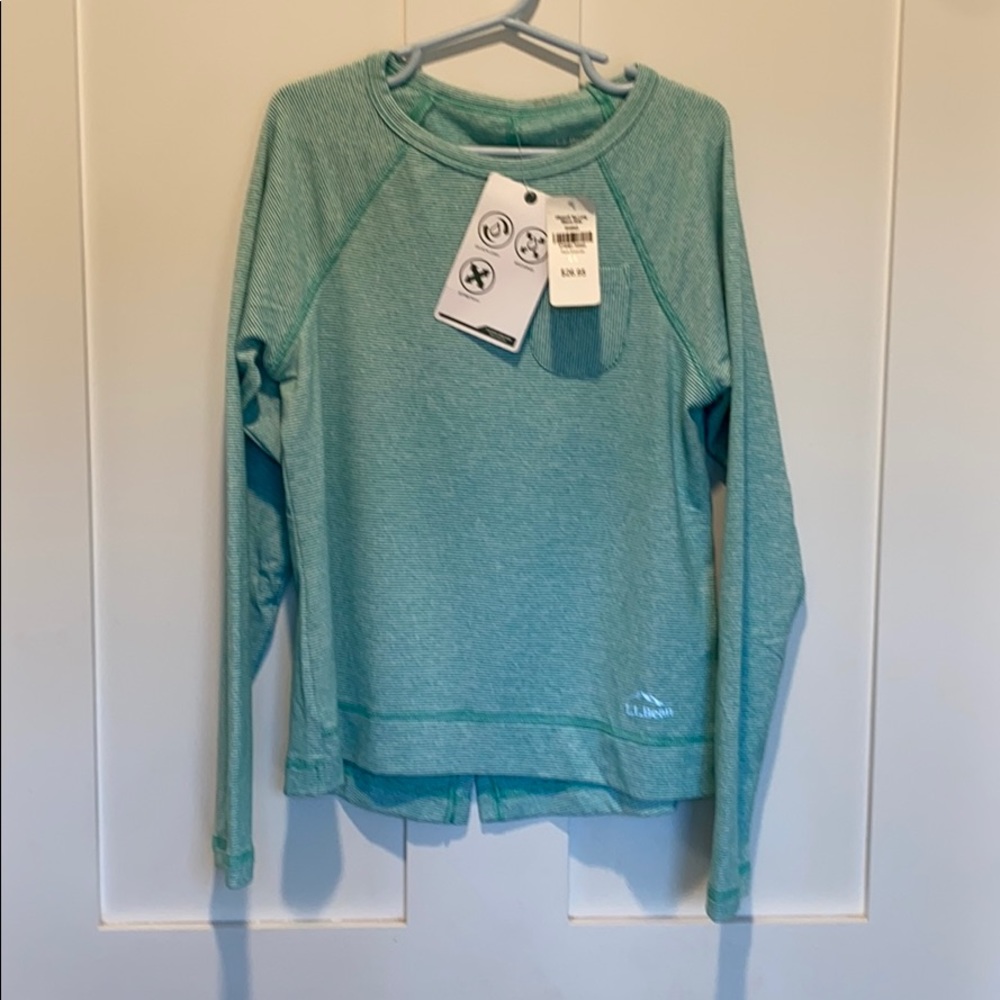 New with tags girls size 8 LL Bean long sleeve top
